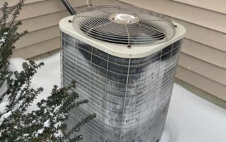 when to replace your hvac, AC unit with snow,